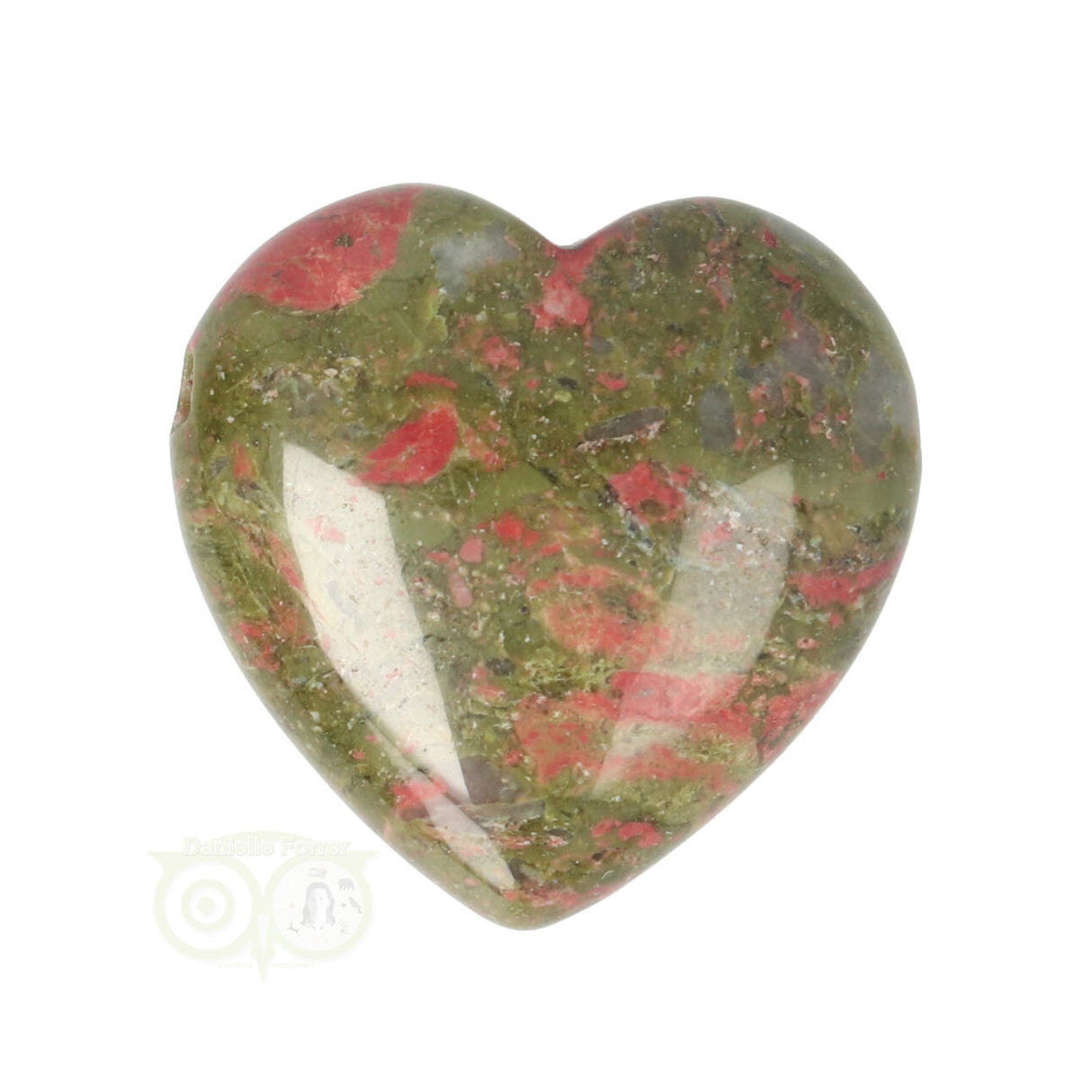 Unakite heart pendant No. 12