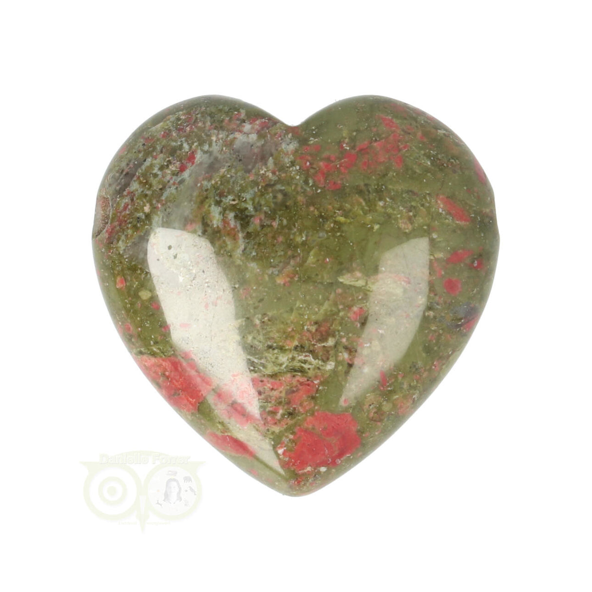Unakite heart pendant No. 12