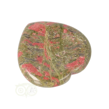 Unakite heart worry stone No. 12
