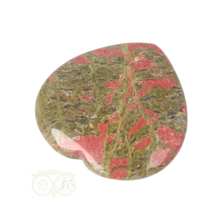 Unakite heart worry stone No. 12