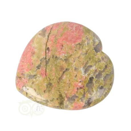 Unakite heart worry stone No. 18