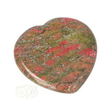 Unakite heart worry stone No. 22