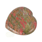 Unakite heart worry stone No. 22