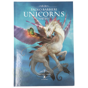 Unicorns Fantasy Visions Paolo Barbieri voorkant – Engelstalig full-color kunstboek eenhoorns fantasiewereld 79 pagina's – Webshop Danielle Forrer