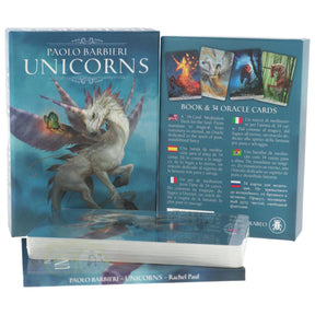 Unicorns Oracle Paolo Barbieri voorkant – Engelstalig orakelspel 34 kaarten eenhoorns meditatie fantasie – Webshop Danielle Forrer