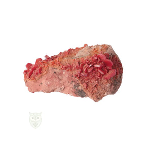 vanadiniet cluster 43 gram marokko rood oranje kristallen
