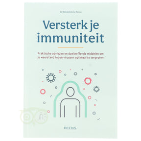 Versterk je immuniteit Dr Bénédicte Le Panse voorkant – boek immuunsysteem weerstand voeding leefstijl 126 pagina's – Webshop Danielle Forrer