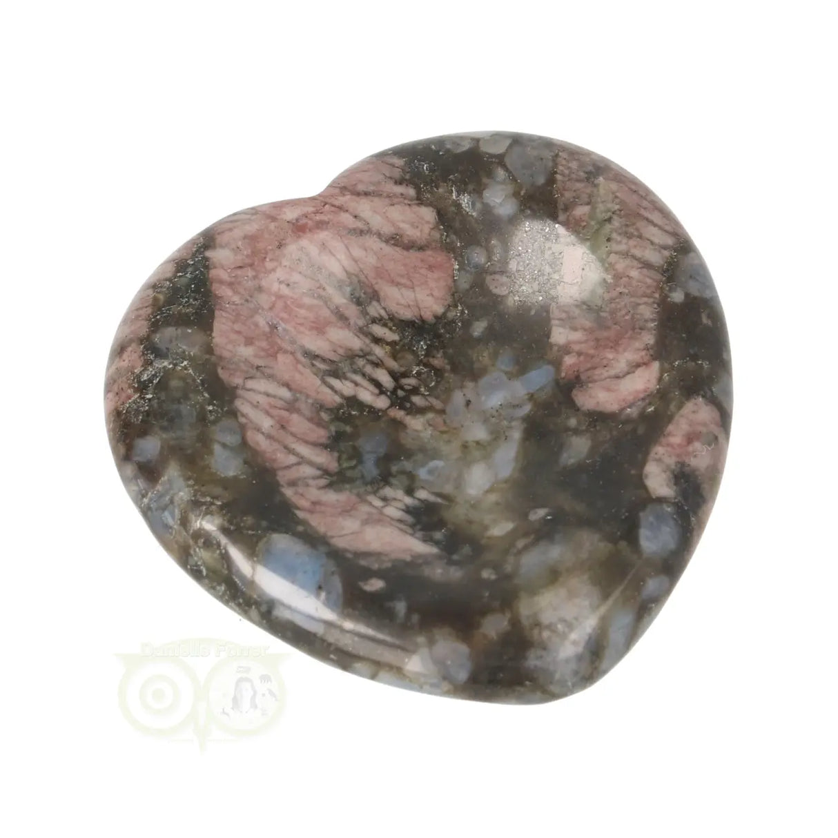 Volcanite 'Que Sera' heart worry stone No. 9