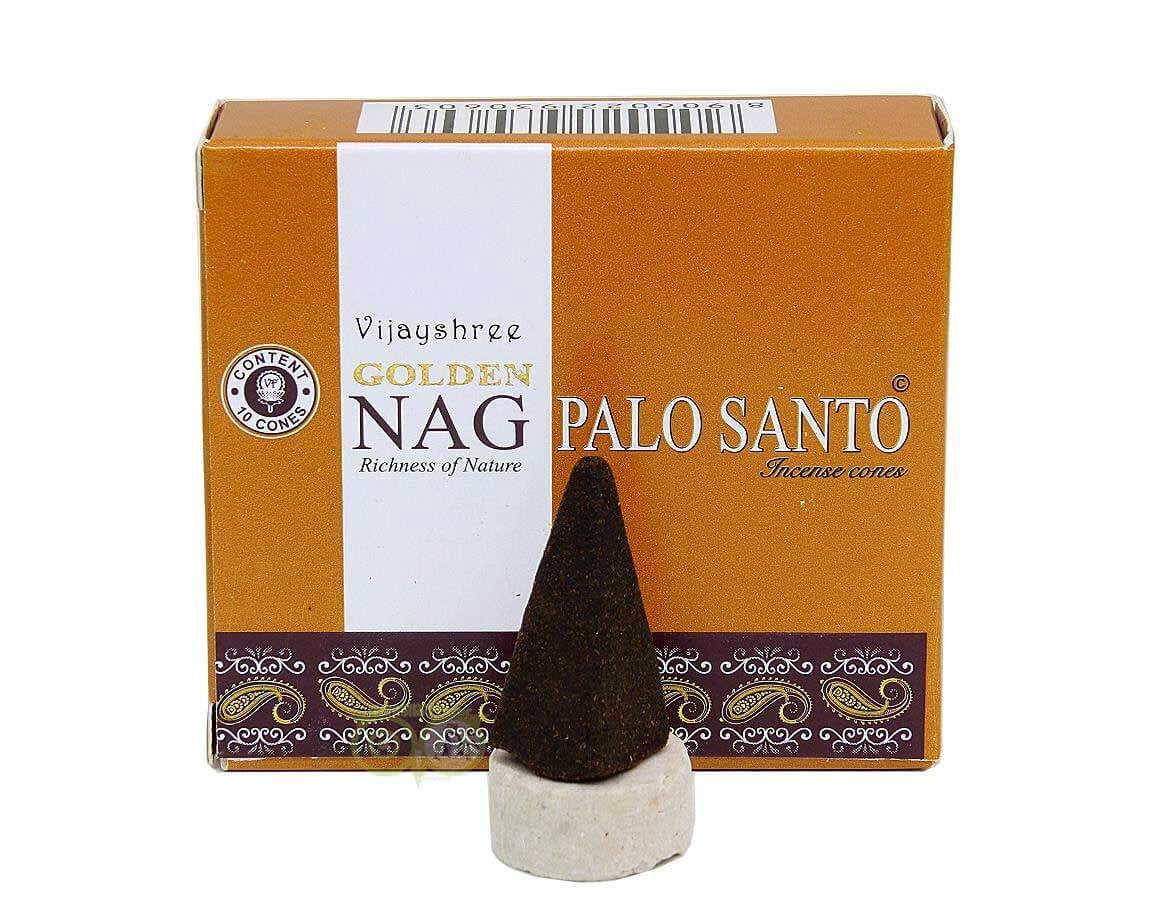 Räucherkegel Golden Nag Palo Santo - Vijayshree®