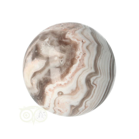 Zebra calciet bol nr. 5 – detailopname aragonietbanden – Mexico – Webshop Danielle Forrer