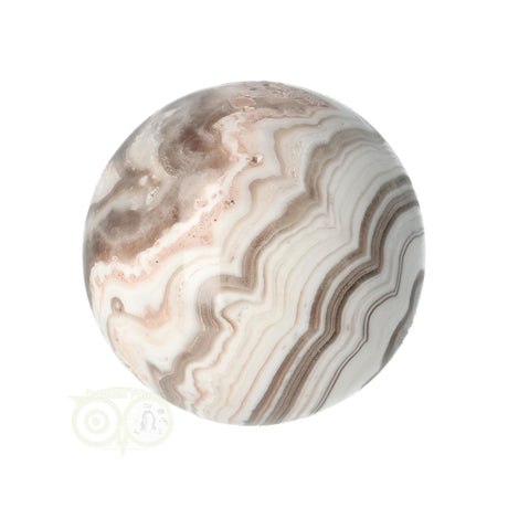 Zebra calciet bol nr. 5 – lichte zijde – fijn bandpatroon detail – Mexico – Webshop Danielle Forrer