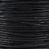 Wax cord 1.5 mm black 1.2 mtr.