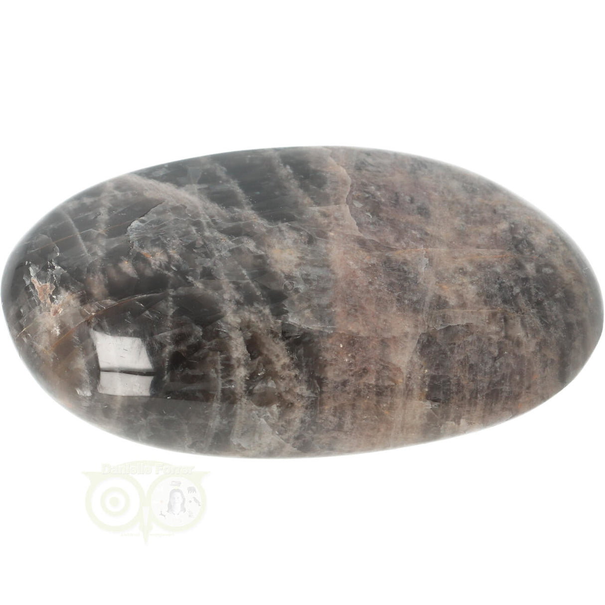 Zwarte Maansteen handsteen  Nr 75