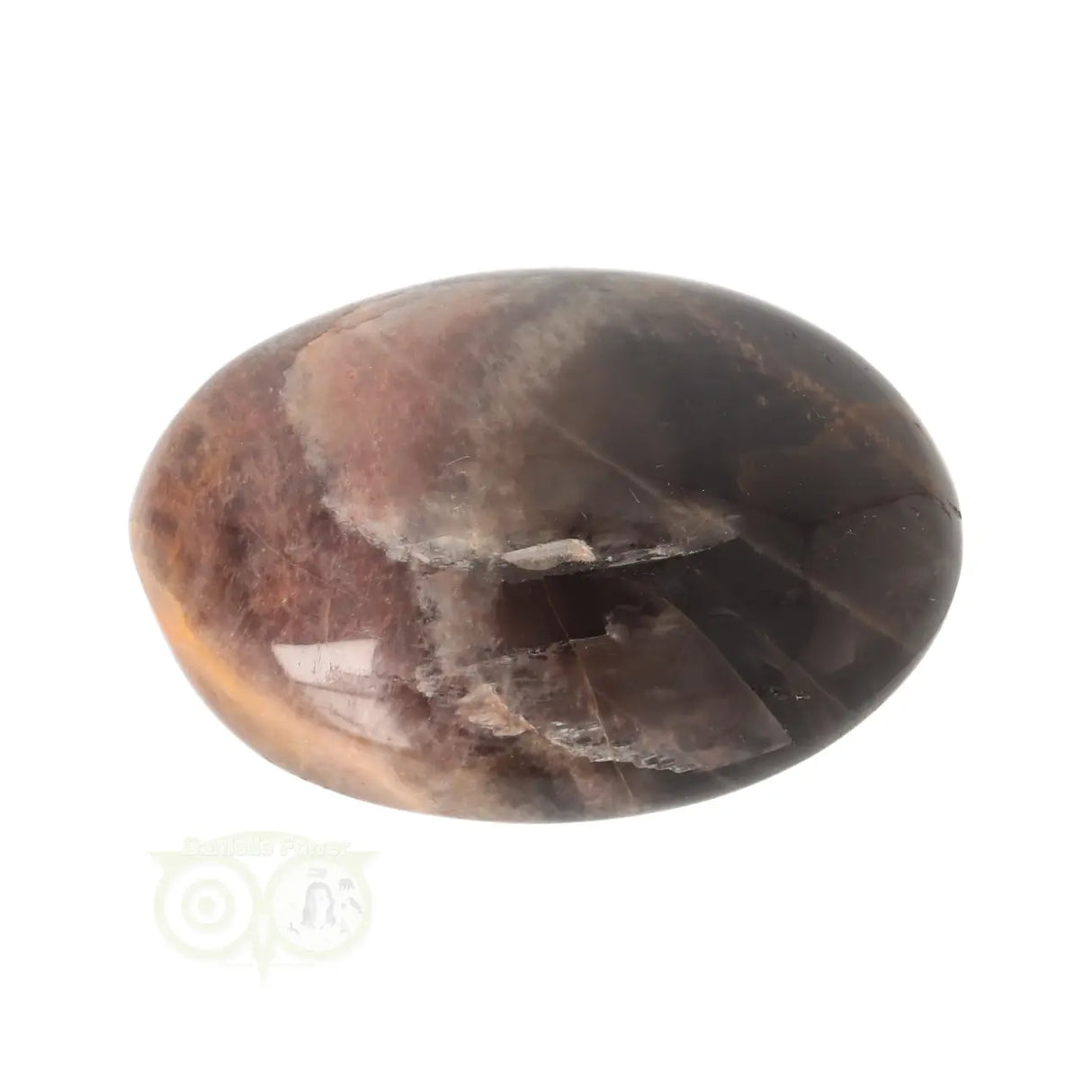 Zwarte Maansteen handsteen  Nr 86