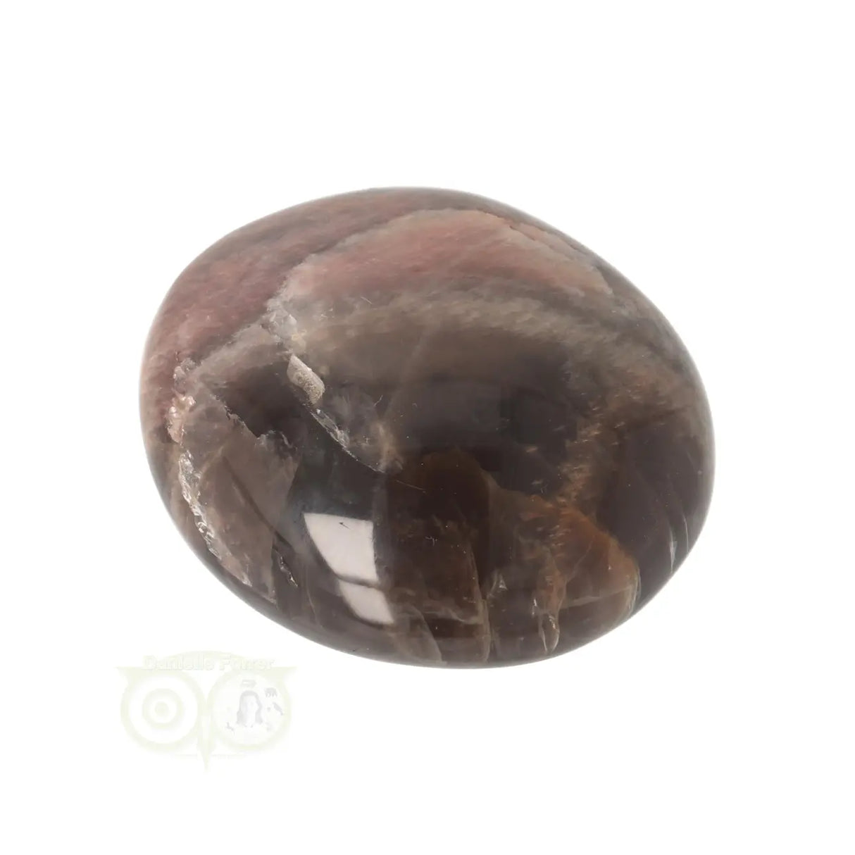 Zwarte Maansteen handsteen  Nr 86