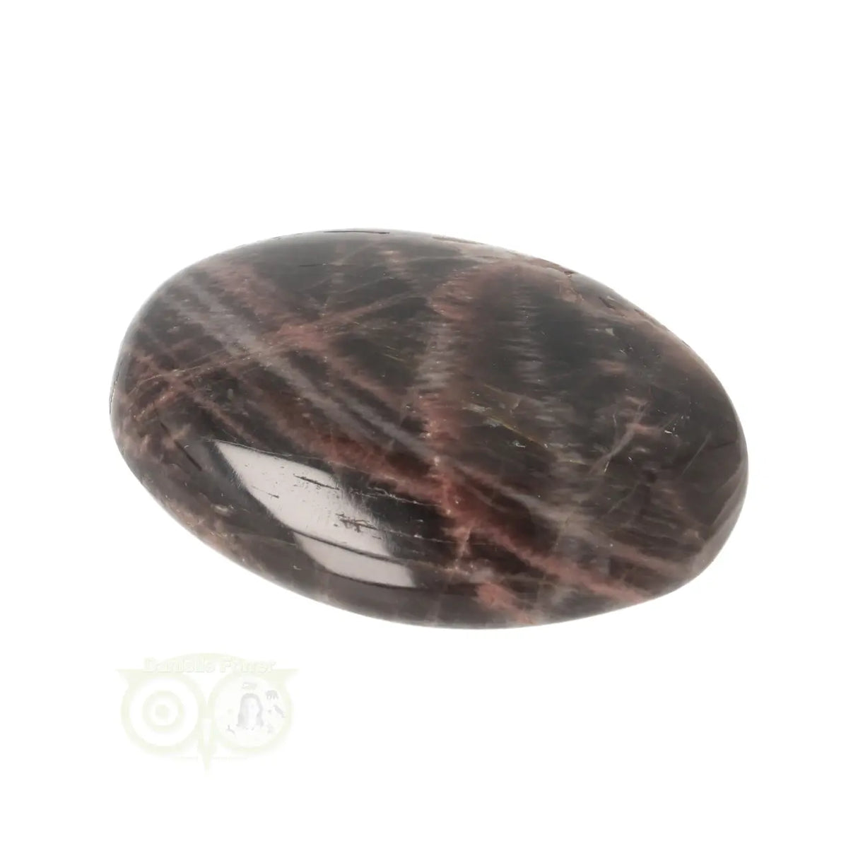 Zwarte Maansteen handsteen  Nr 87