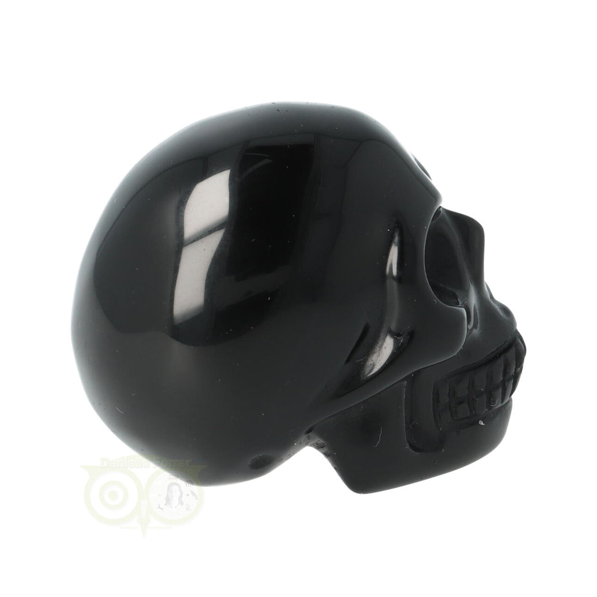 Zwarte Obsidiaan schedel Nr 10