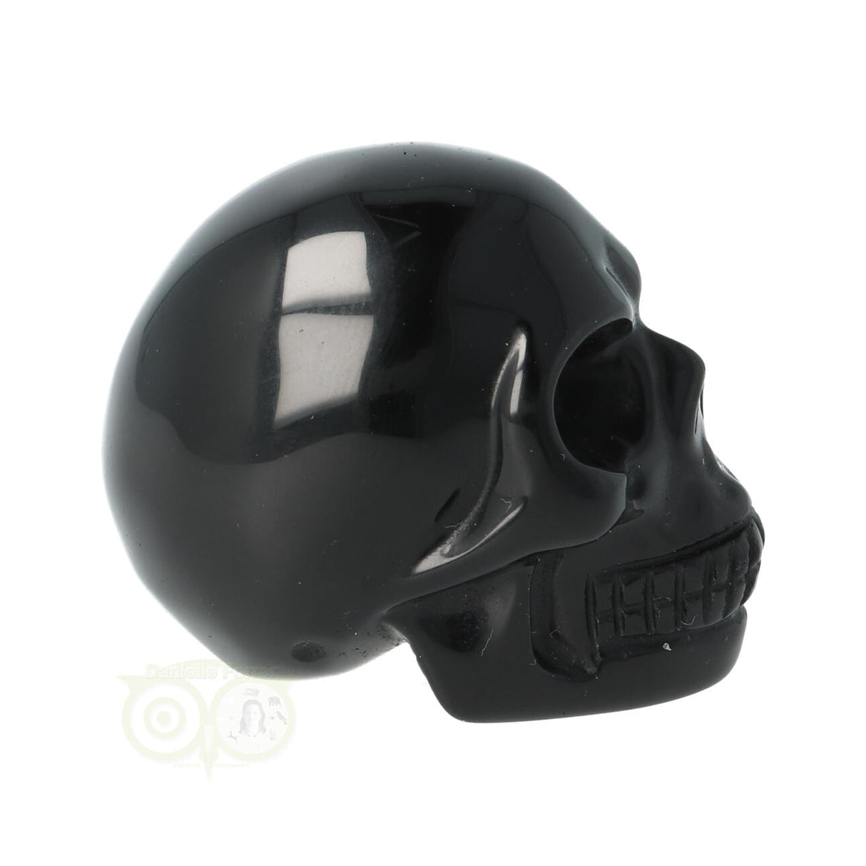 Zwarte Obsidiaan schedel Nr 10