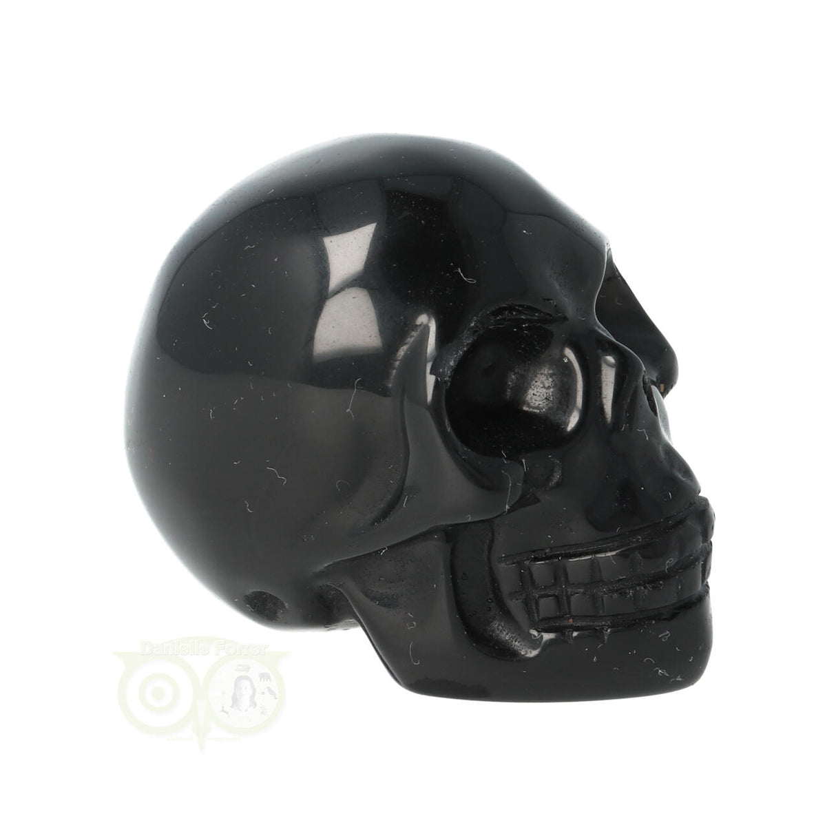 Zwarte Obsidiaan schedel Nr 16