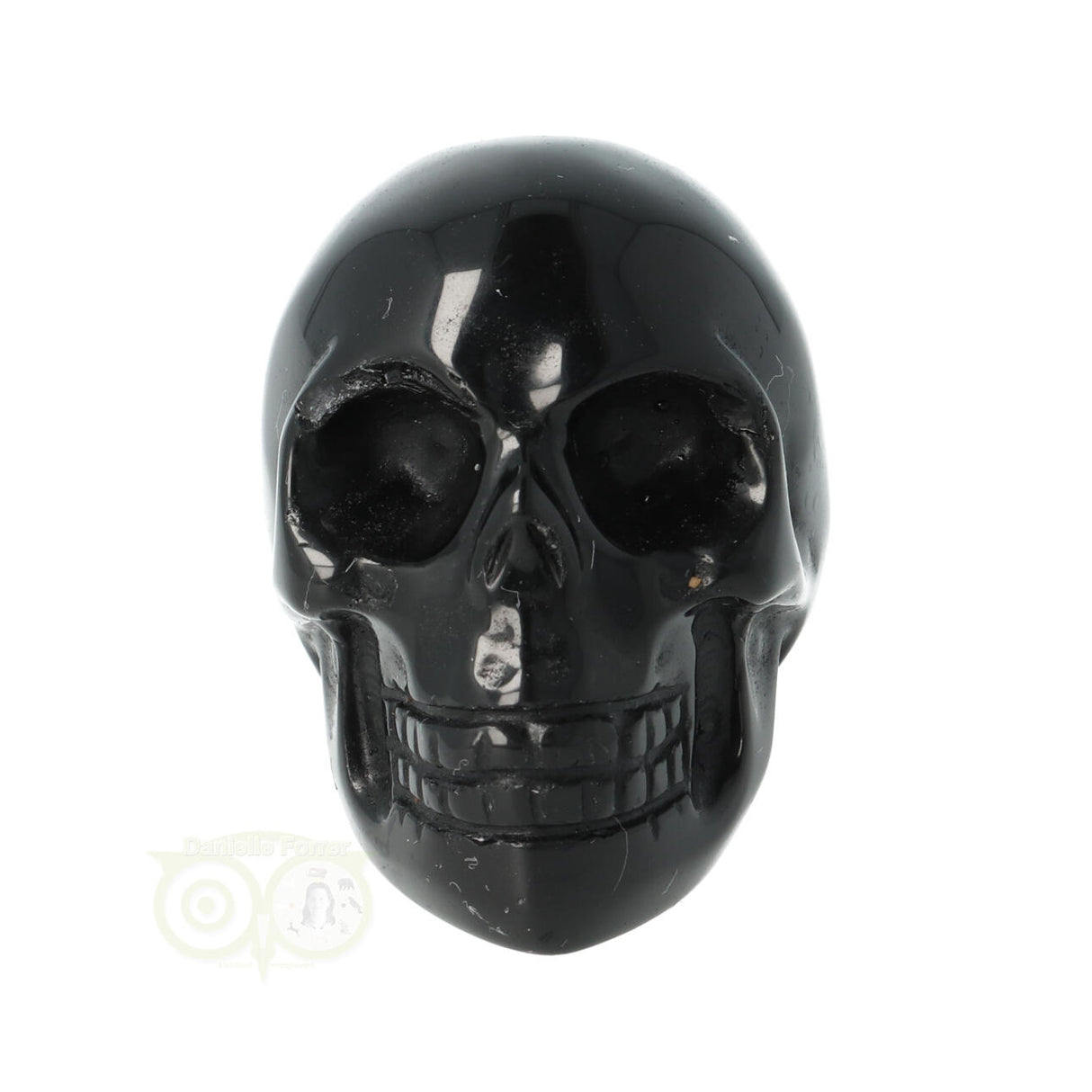 Zwarte Obsidiaan schedel Nr 16