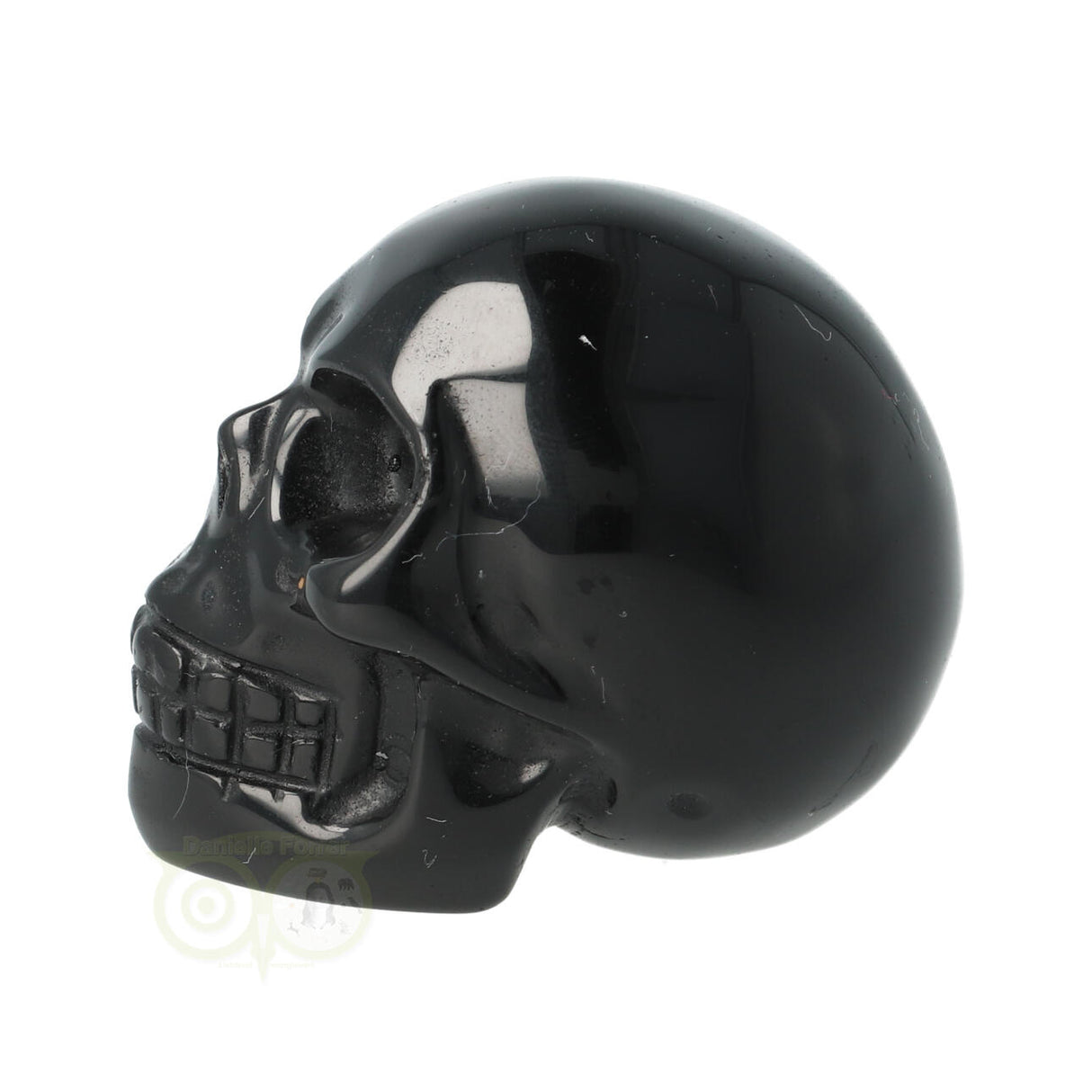 Zwarte Obsidiaan schedel Nr 16