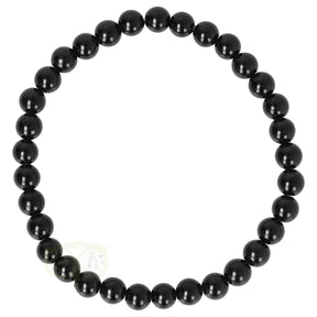 Zwarte Toermalijn Armband 6 mm - 19 cm | Edelstenen armband kopen