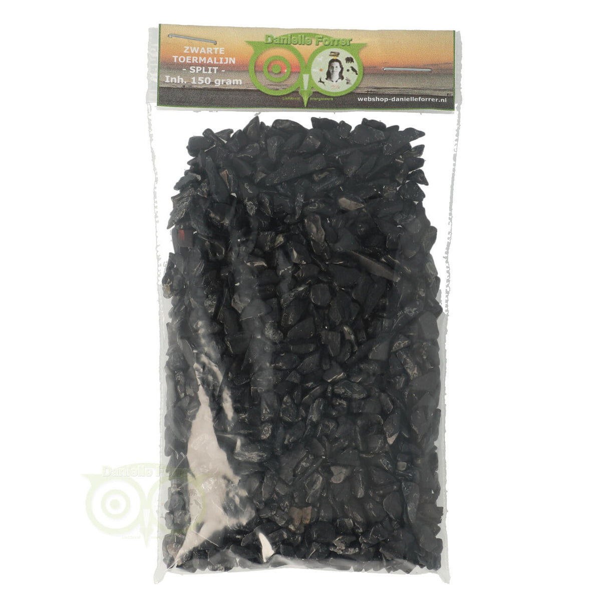 Zwarte Toermalijn - Split -  150 gram - edelstenen voordeel